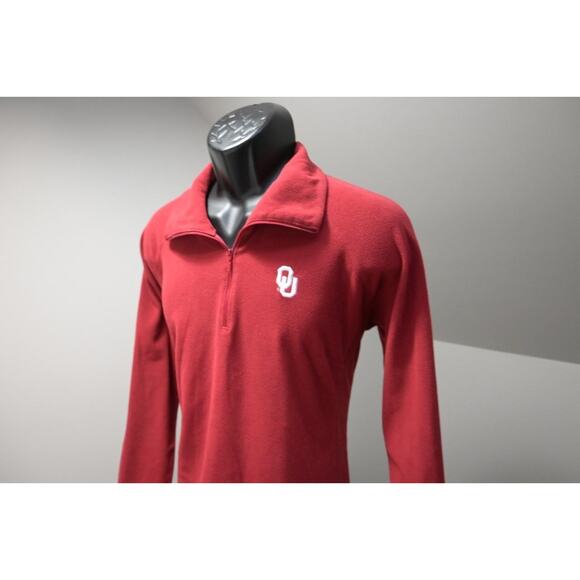 Columbia Fleece 1/4 Zip Jacket Oklahomo Sooners Womens Sz XL - Picture 1 of 9